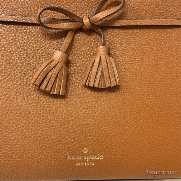 Kate spade bag Hayes Satchel ginger bread tassel - Picture 6 of 8